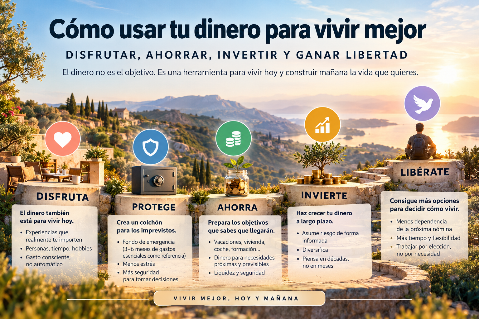 Cómo usar tu dinero para vivir mejor: disfrutar, ahorrar, invertir y ganar libertad
